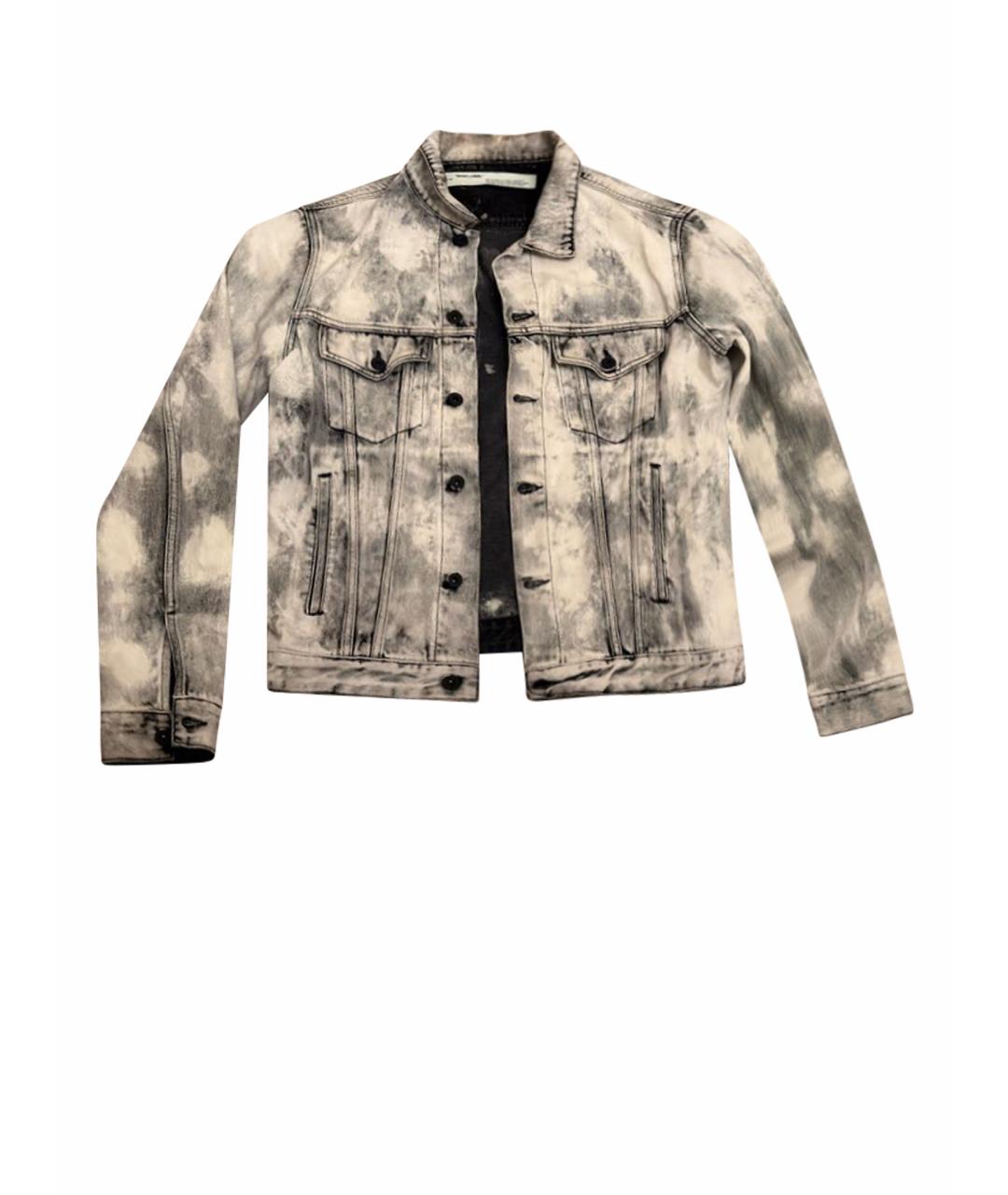 OFF-WHITE Серая деним куртка, фото 9