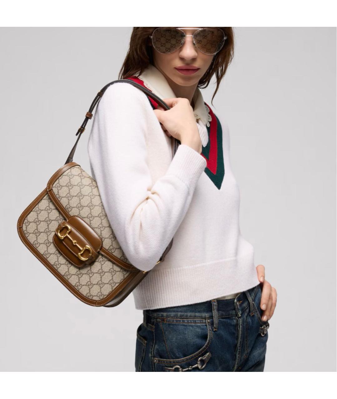 GUCCI Бежевая сумка через плечо, фото 3