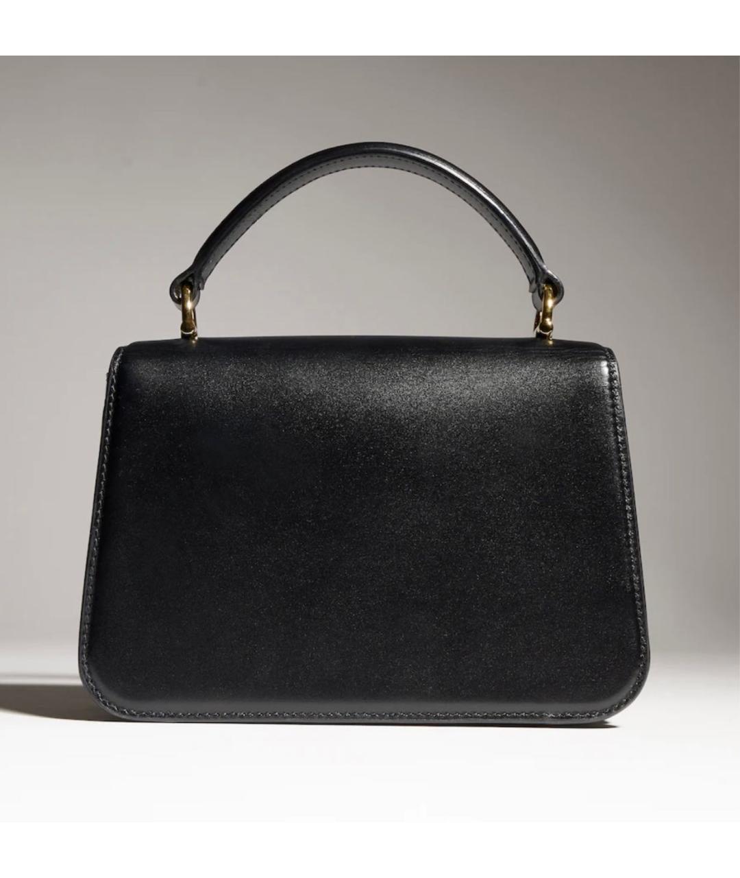 GUCCI Черная кожаная сумка с короткими ручками, фото 2