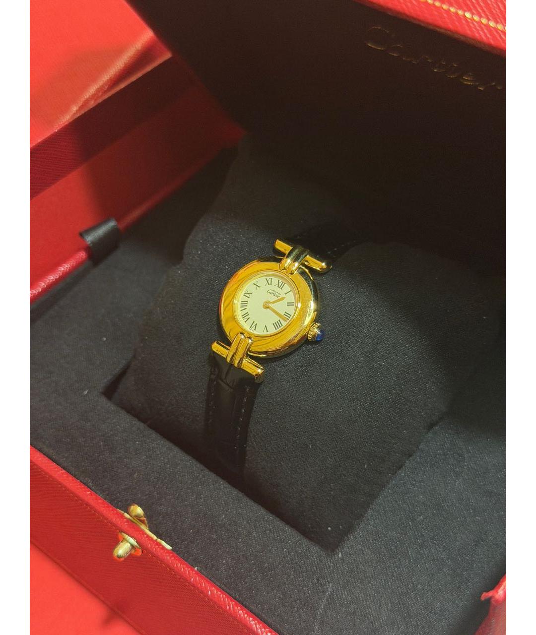 CARTIER Черные часы, фото 8