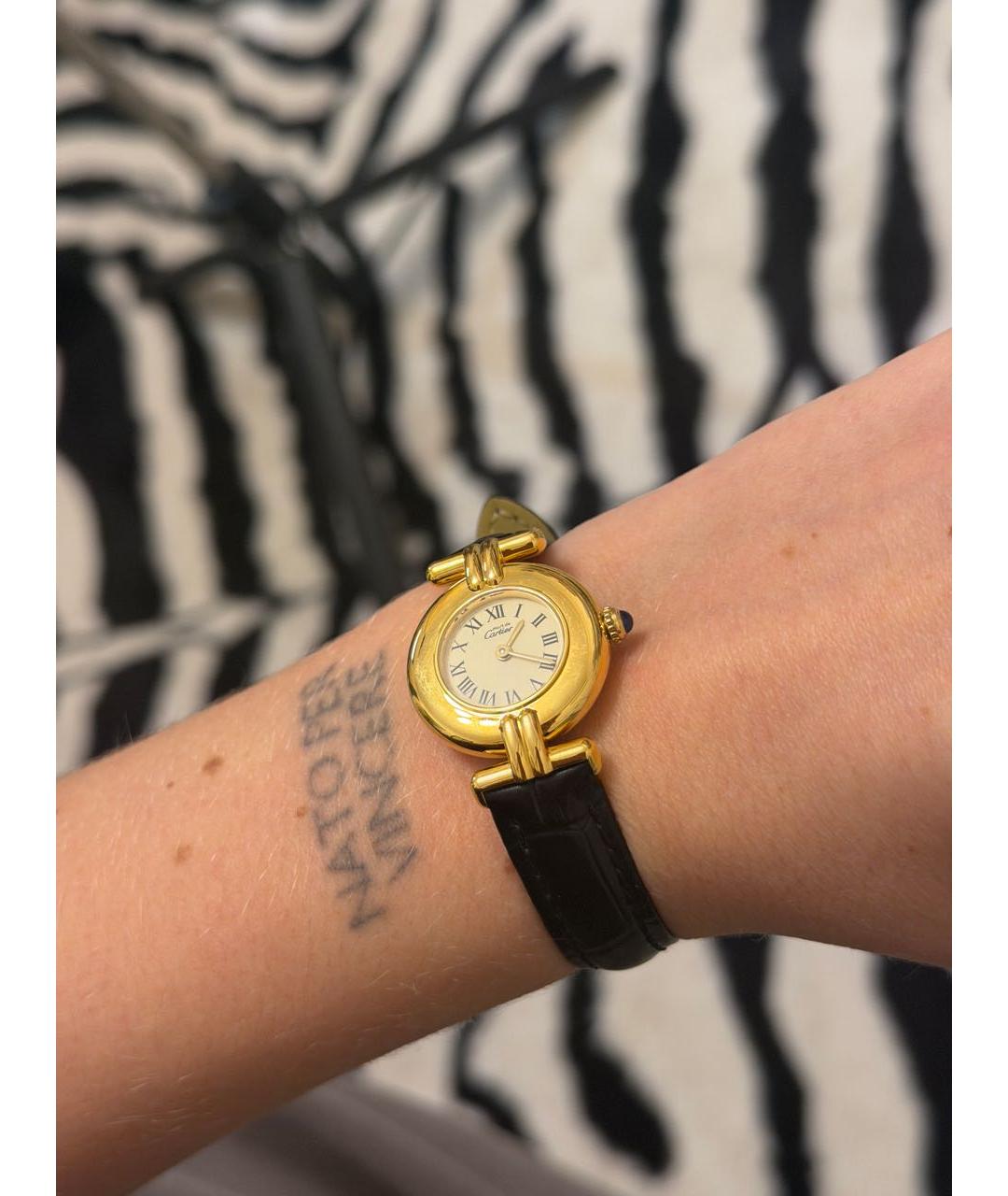 CARTIER Черные часы, фото 2