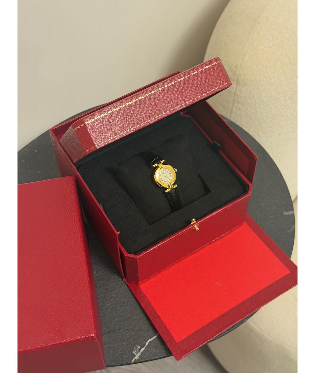 CARTIER Черные часы, фото 9