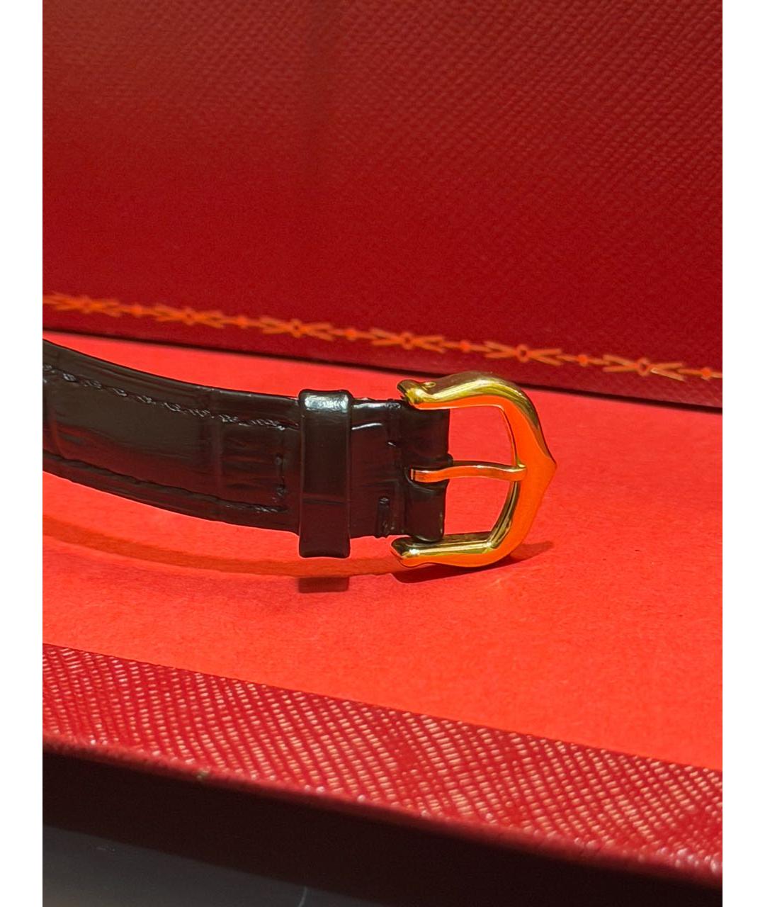 CARTIER Черные серебряные часы, фото 8