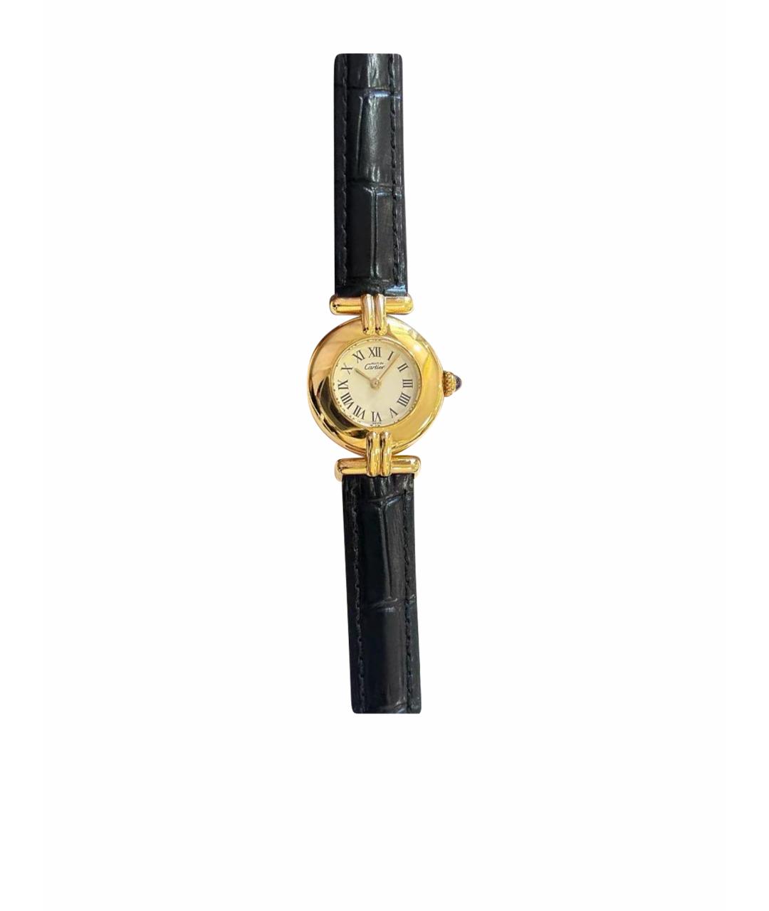 CARTIER Черные серебряные часы, фото 1