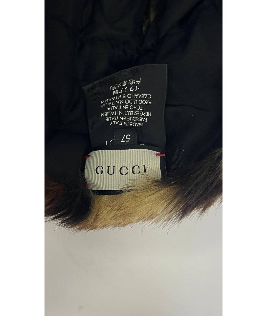 GUCCI Коричневая повязка на голову, фото 7