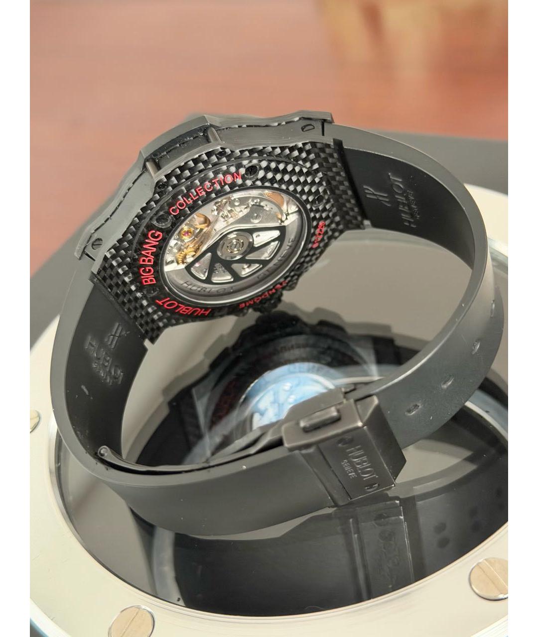 HUBLOT Красные карбоновые часы, фото 7