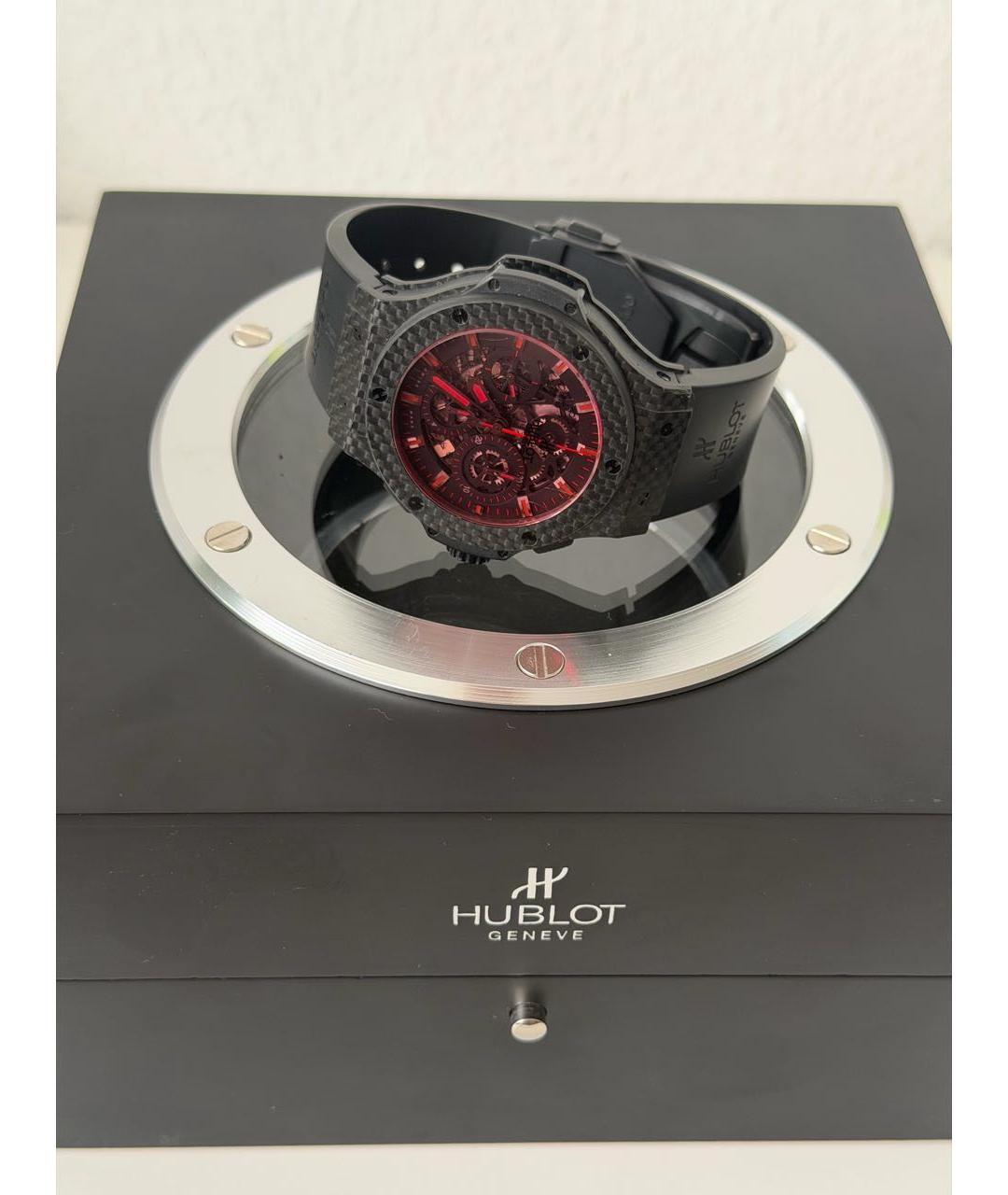 HUBLOT Красные карбоновые часы, фото 4