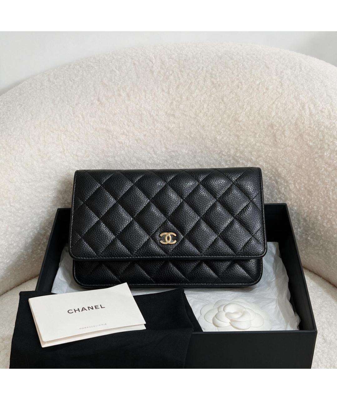 CHANEL Черная сумка через плечо, фото 7