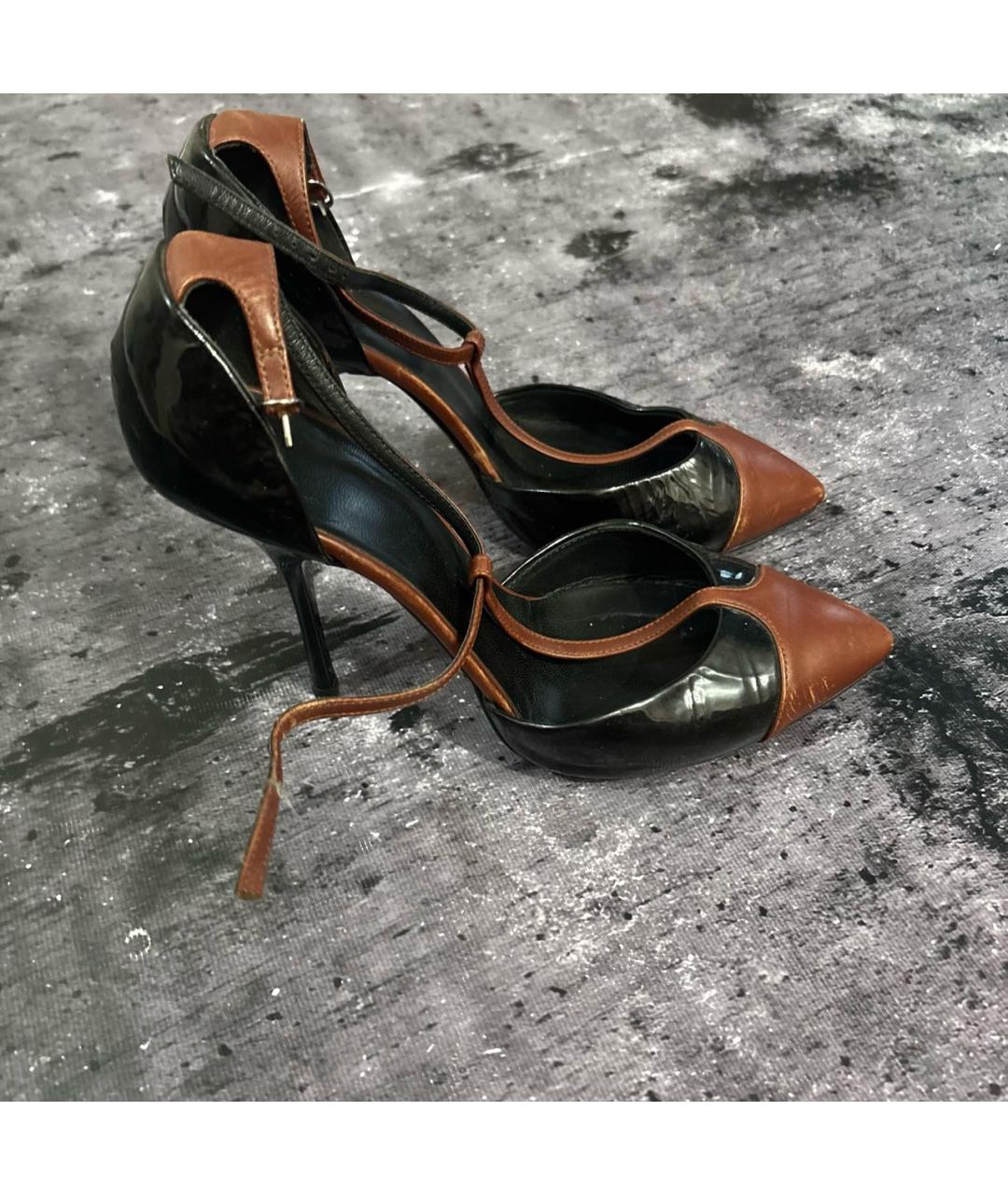 GIUSEPPE ZANOTTI DESIGN Антрацитовые кожаные туфли, фото 8