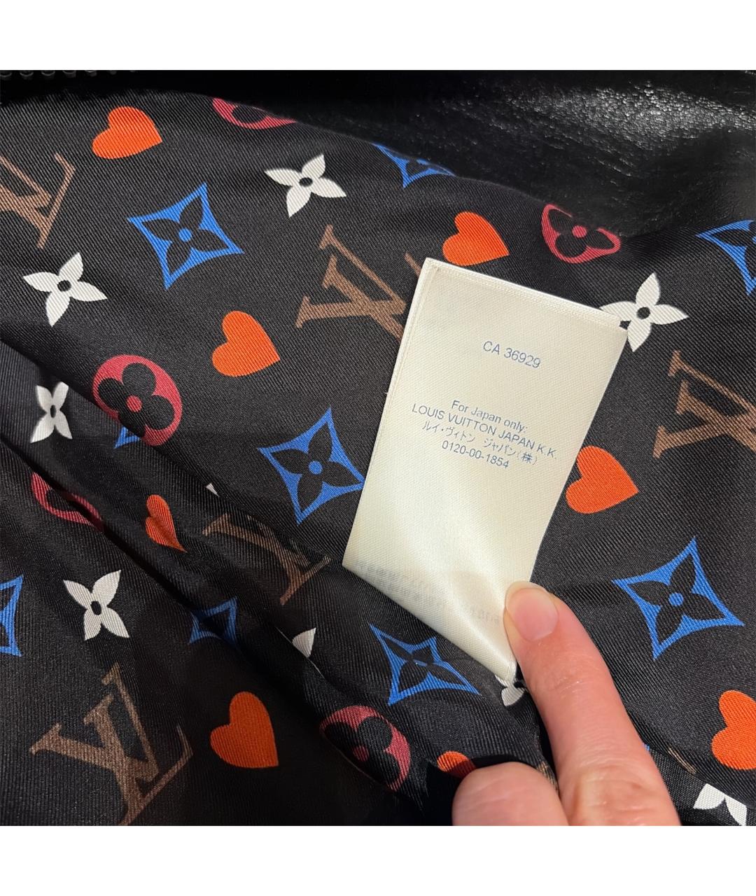LOUIS VUITTON Черная кожаная куртка, фото 4
