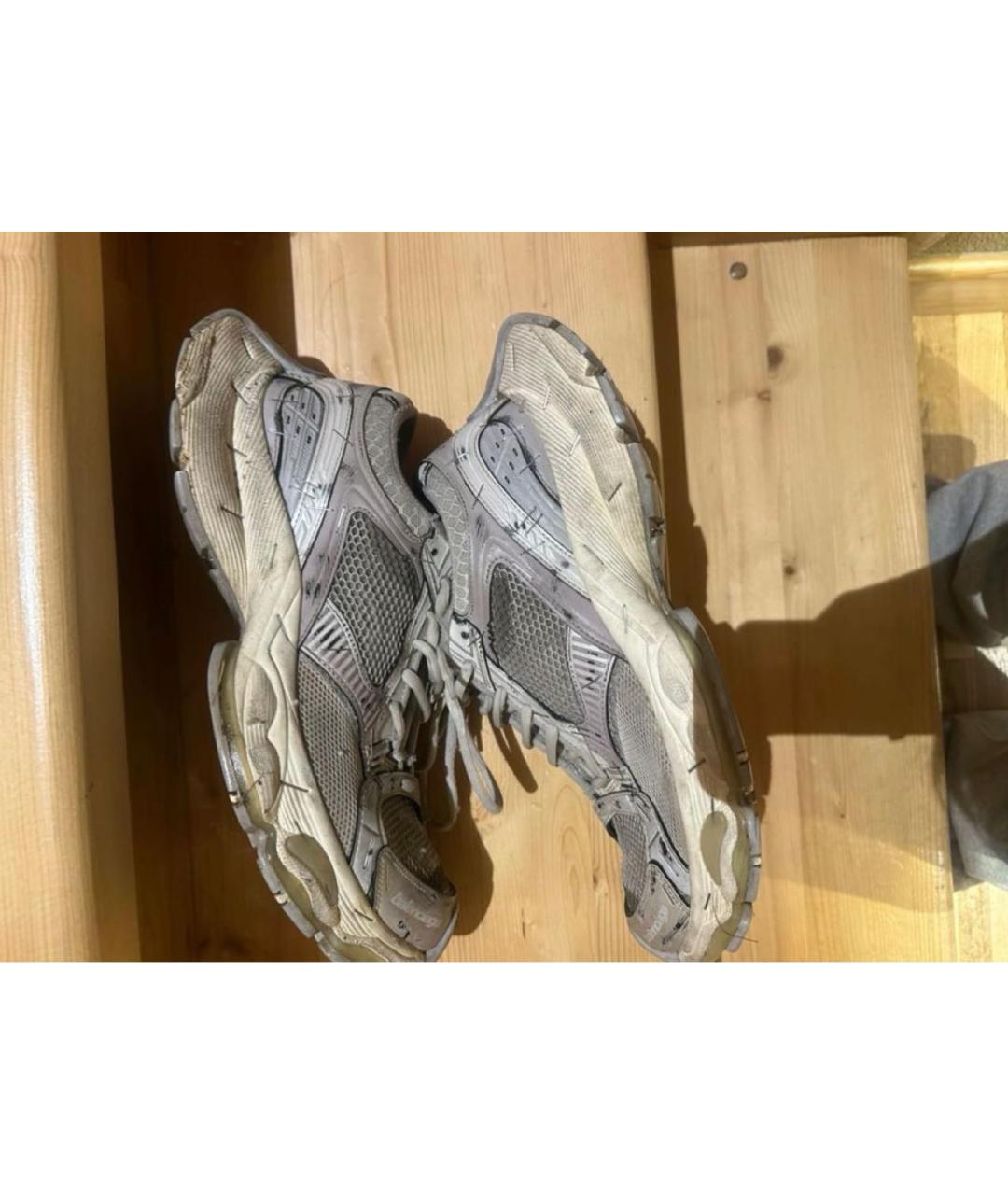 BALENCIAGA Серые низкие кроссовки / кеды, фото 7