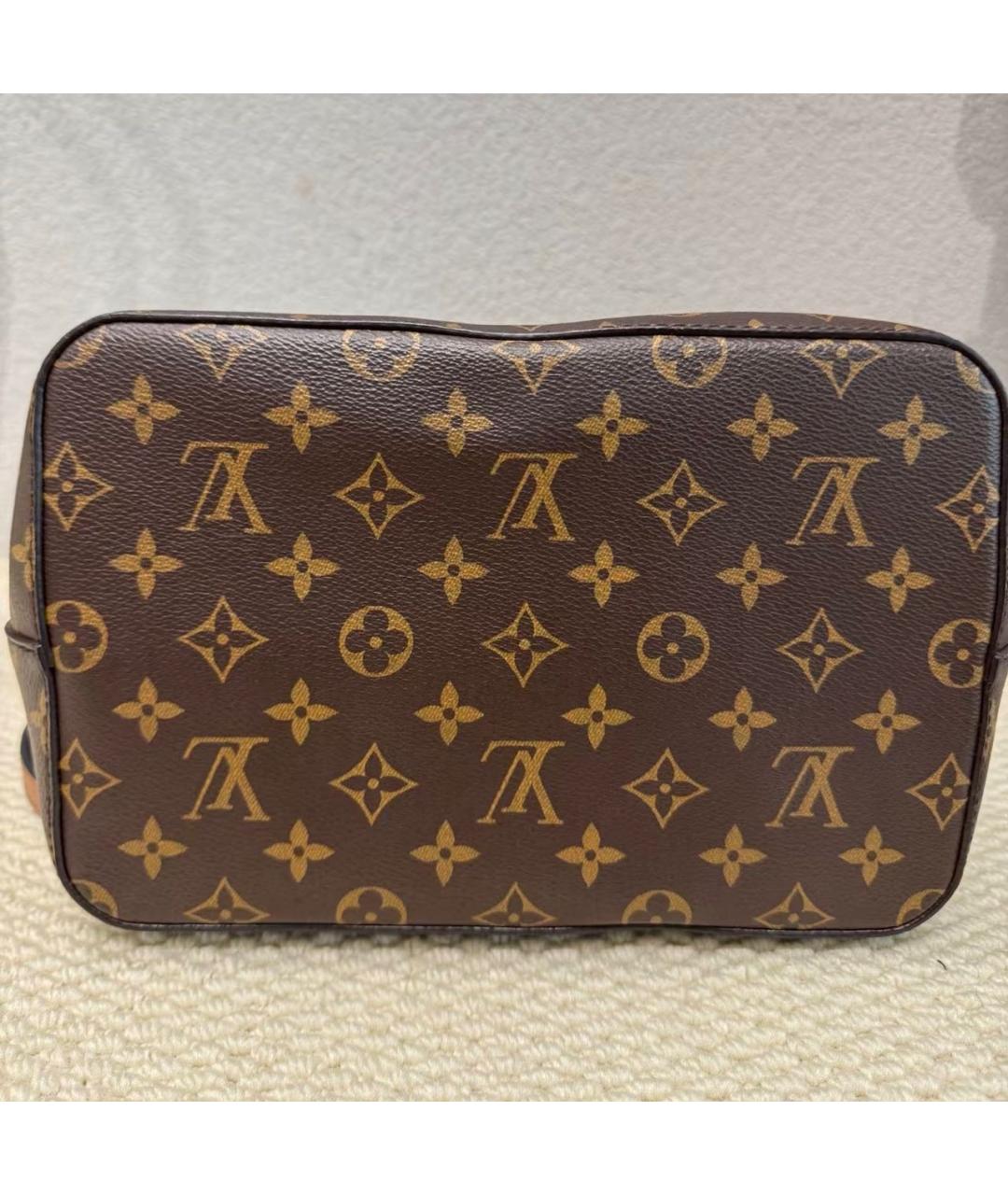 LOUIS VUITTON Коричневая кожаная сумка тоут, фото 5