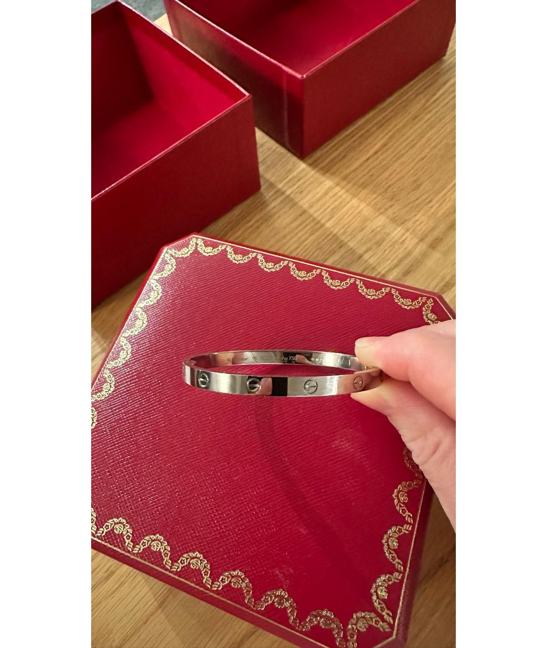 CARTIER Серебряный браслет из белого золота, фото 9