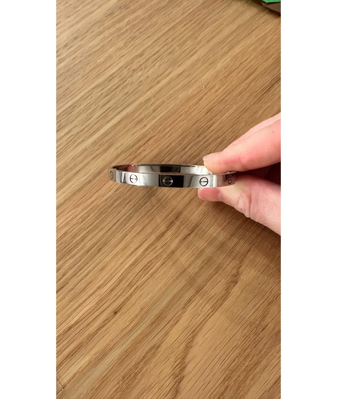 CARTIER Серебряный браслет из белого золота, фото 3