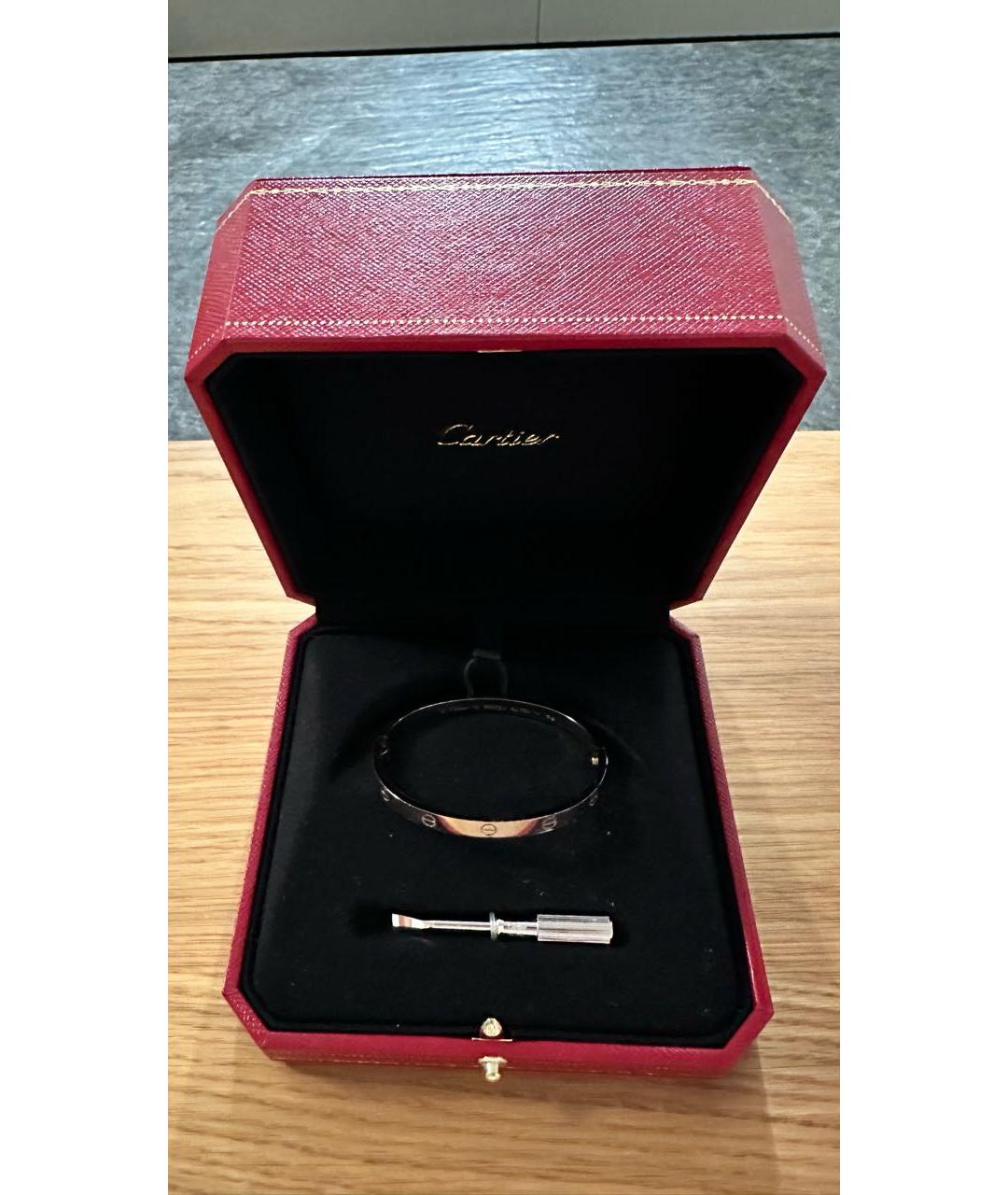 CARTIER Серебряный браслет из белого золота, фото 6