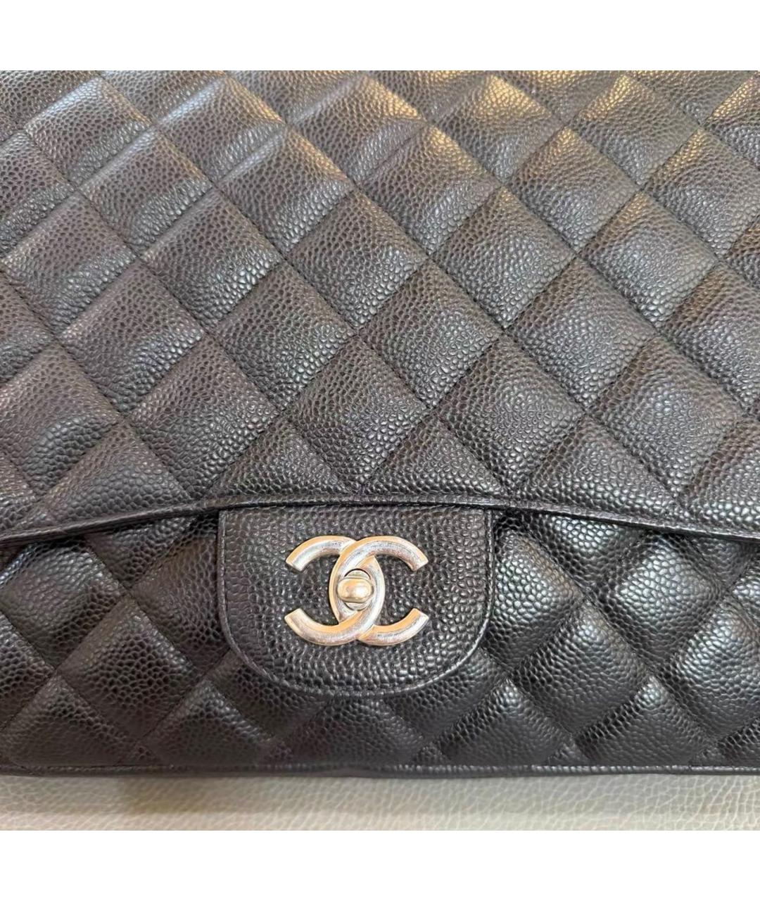 CHANEL Черная кожаная сумка тоут, фото 2
