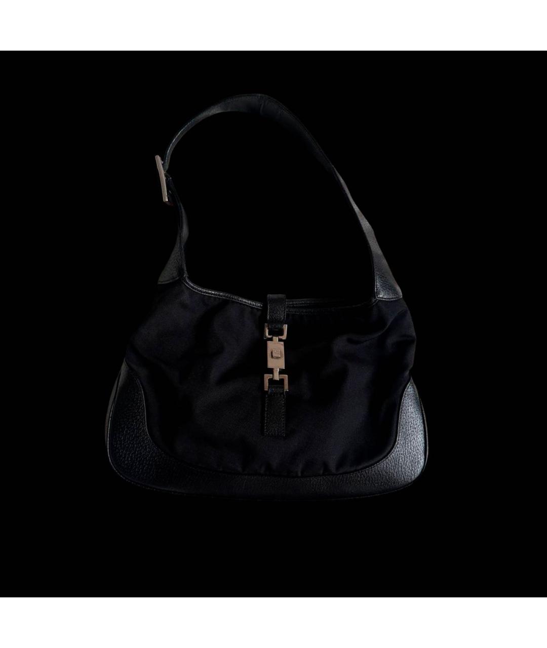 GUCCI Черная кожаная сумка с короткими ручками, фото 9