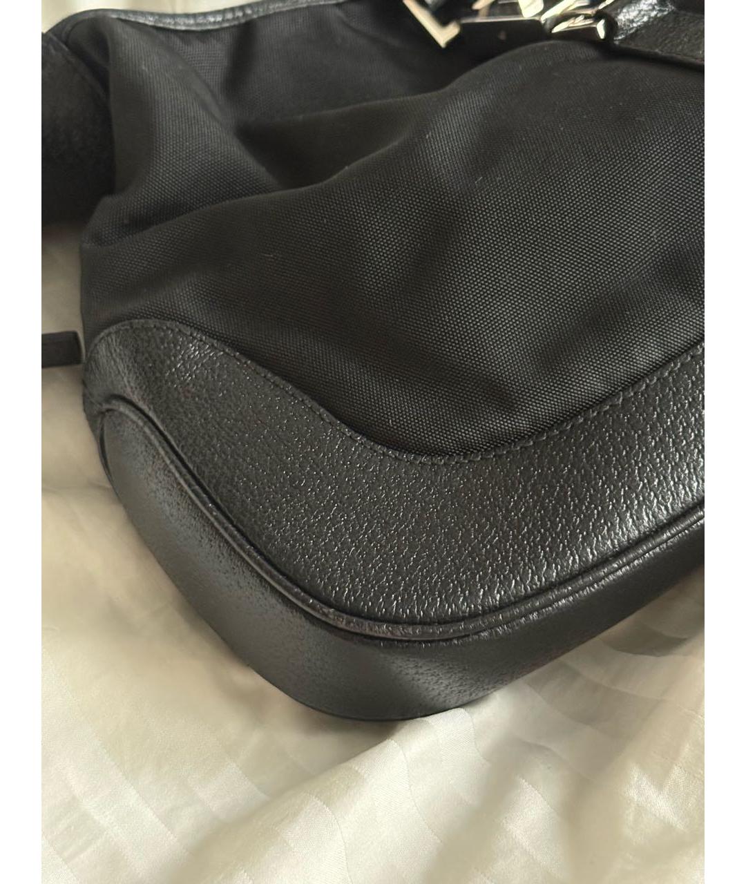 GUCCI Черная кожаная сумка с короткими ручками, фото 6