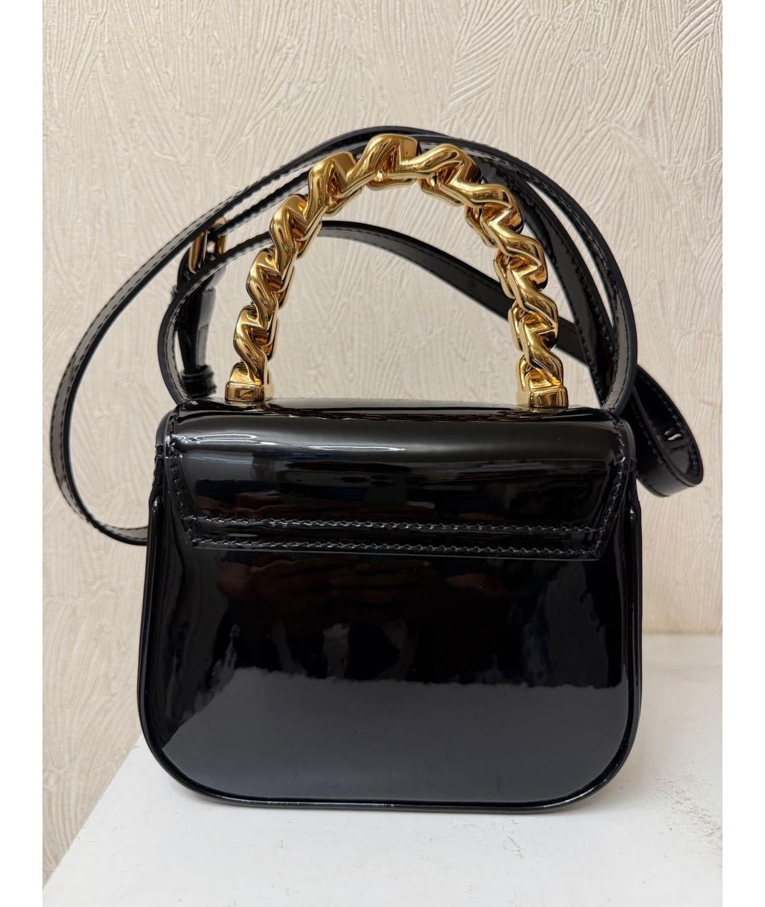 VERSACE Черная кожаная сумка через плечо, фото 2