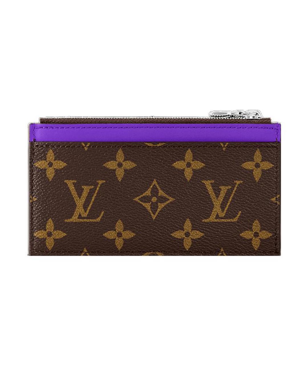 LOUIS VUITTON Коричневый кардхолдер, фото 3