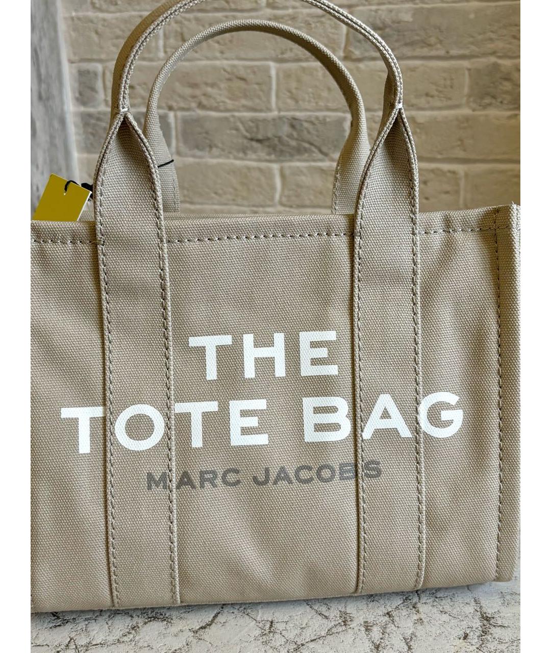 MARC JACOBS Бежевая сумка тоут из канвы, фото 2