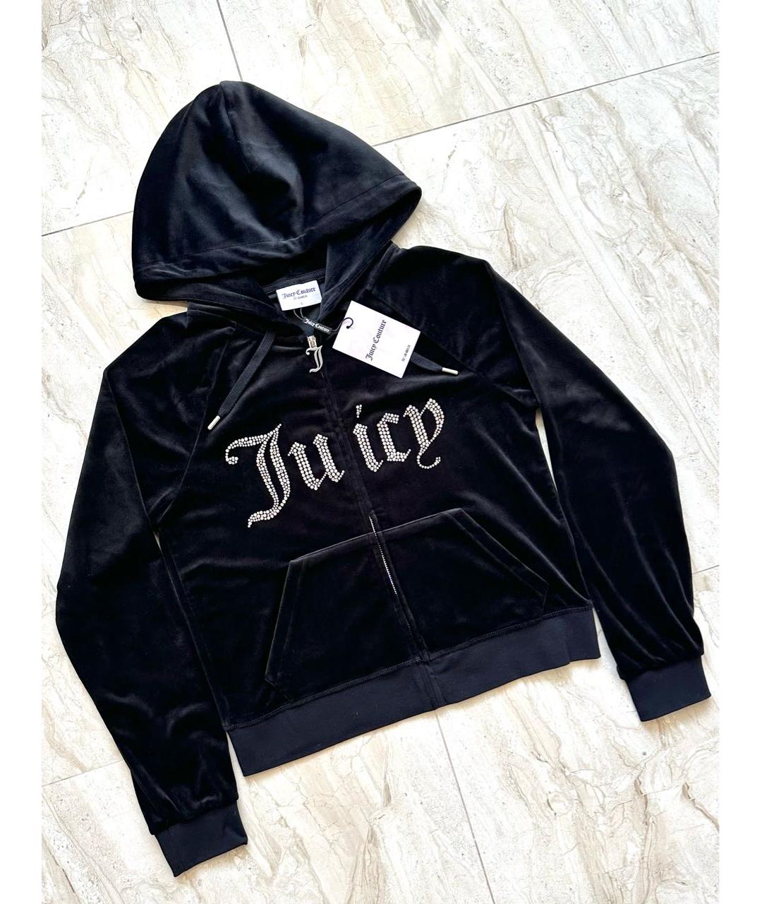 JUICY COUTURE Черный велюровый спортивные костюмы, фото 3