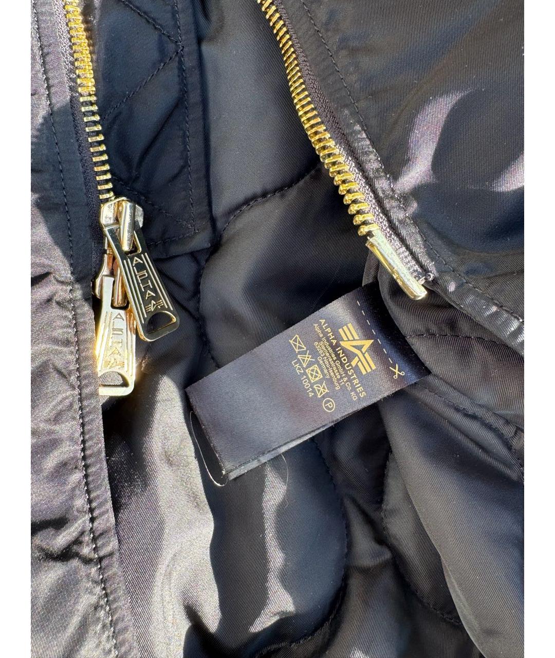 ALPHA INDUSTRIES Черная нейлоновая куртка, фото 4