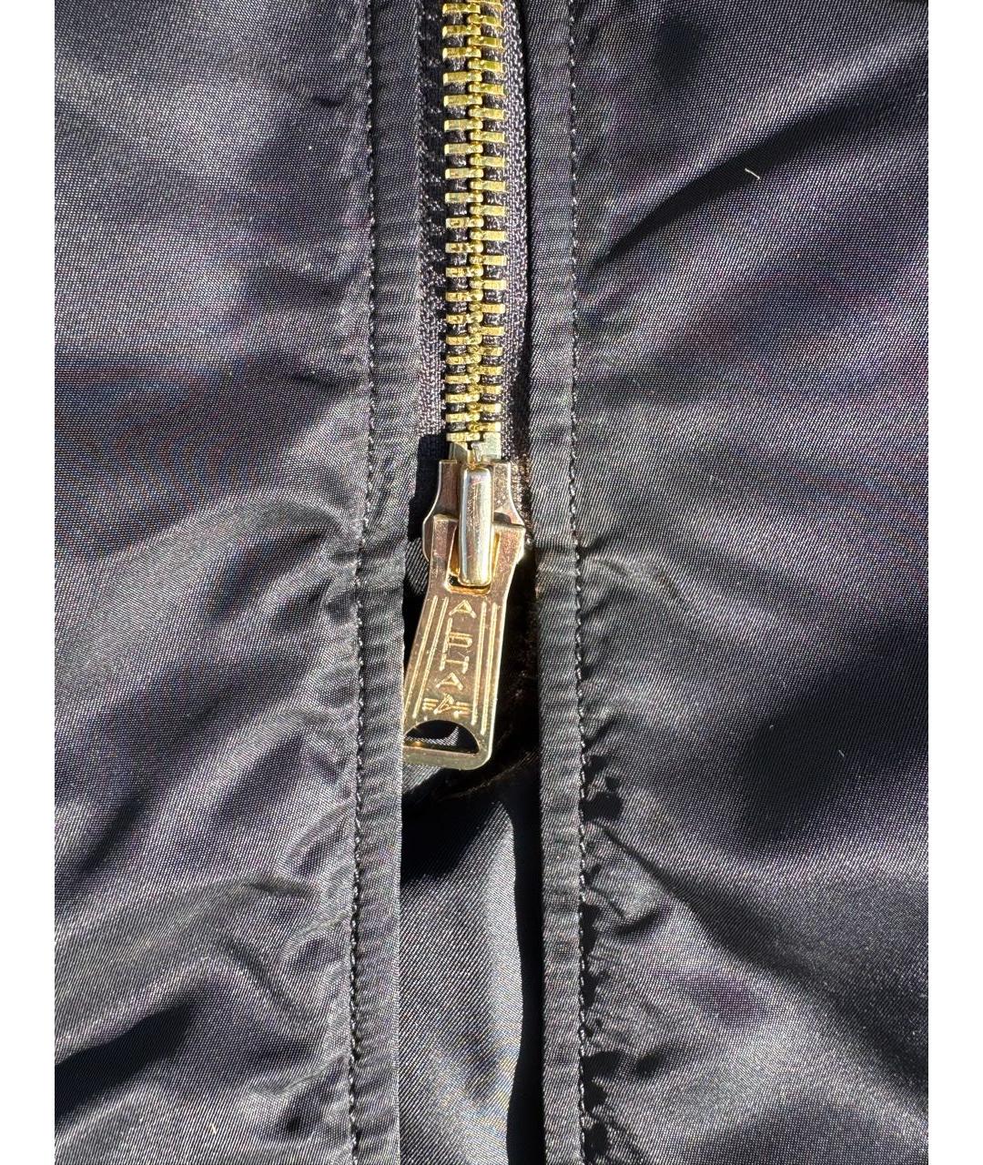 ALPHA INDUSTRIES Черная нейлоновая куртка, фото 5