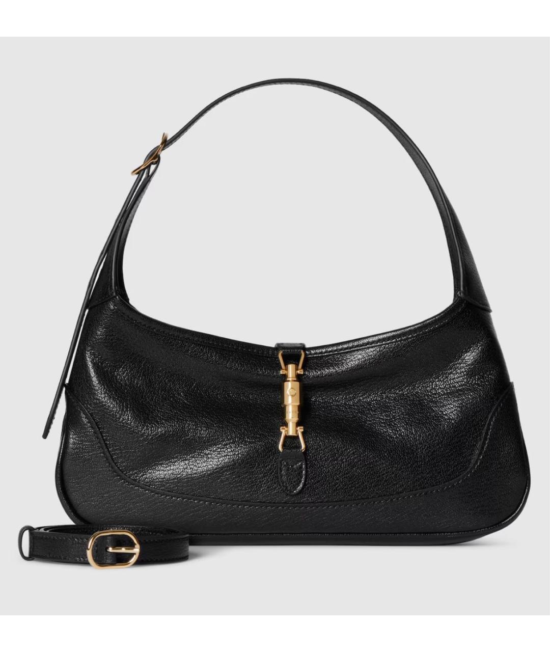 GUCCI Черная кожаная сумка с короткими ручками, фото 6