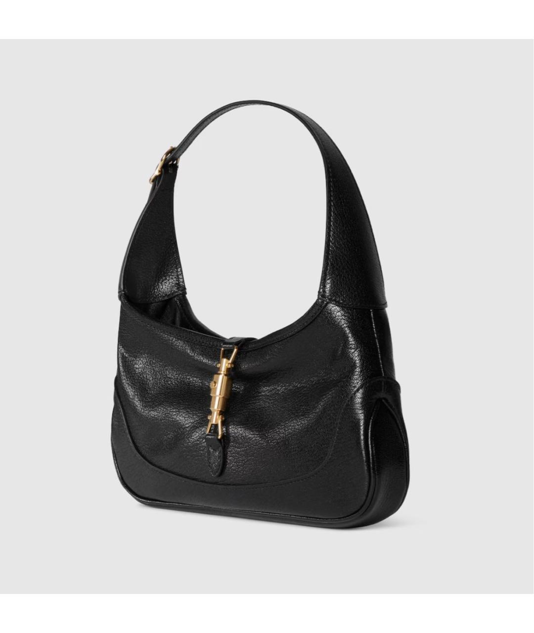 GUCCI Черная кожаная сумка с короткими ручками, фото 2