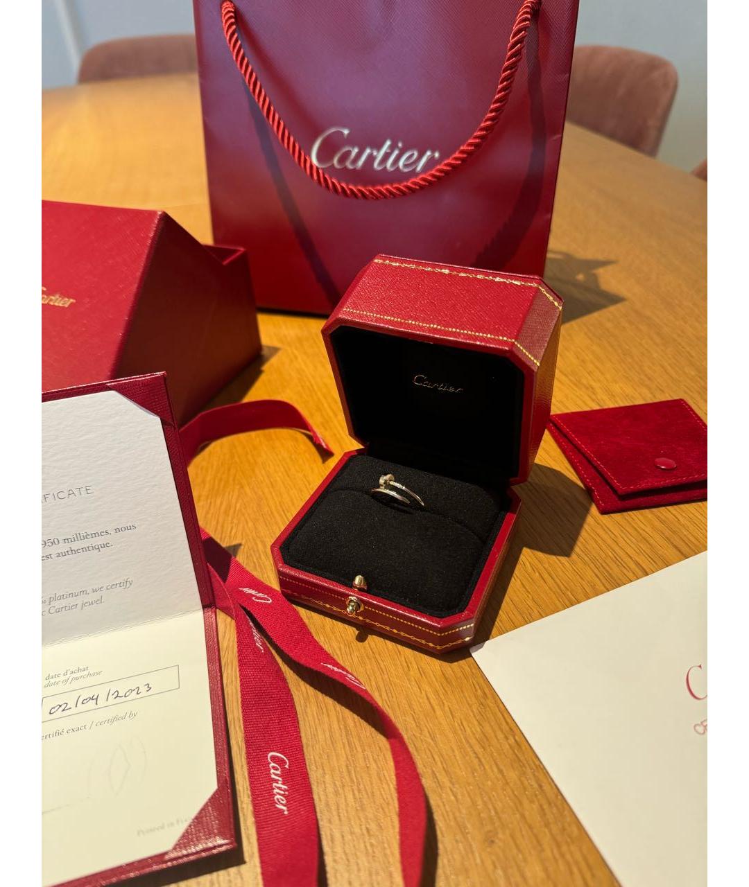 CARTIER Серебряное кольцо из белого золота, фото 2