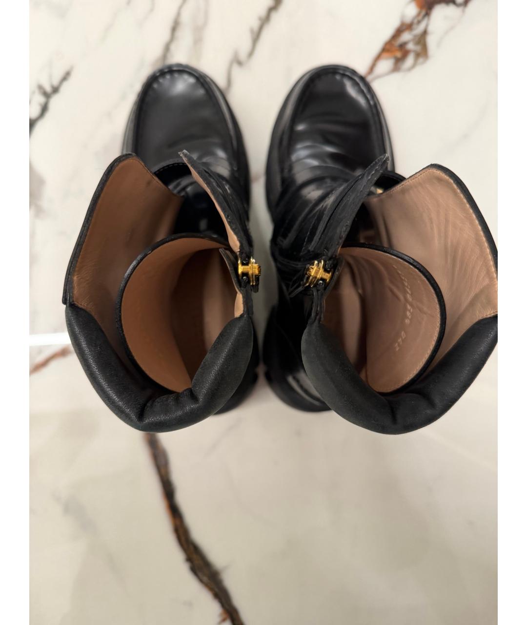 GUCCI Черные ботинки из лакированной кожи, фото 7