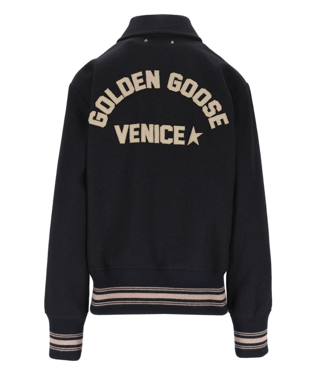 GOLDEN GOOSE Темно-синяя шерстяная куртка, фото 2