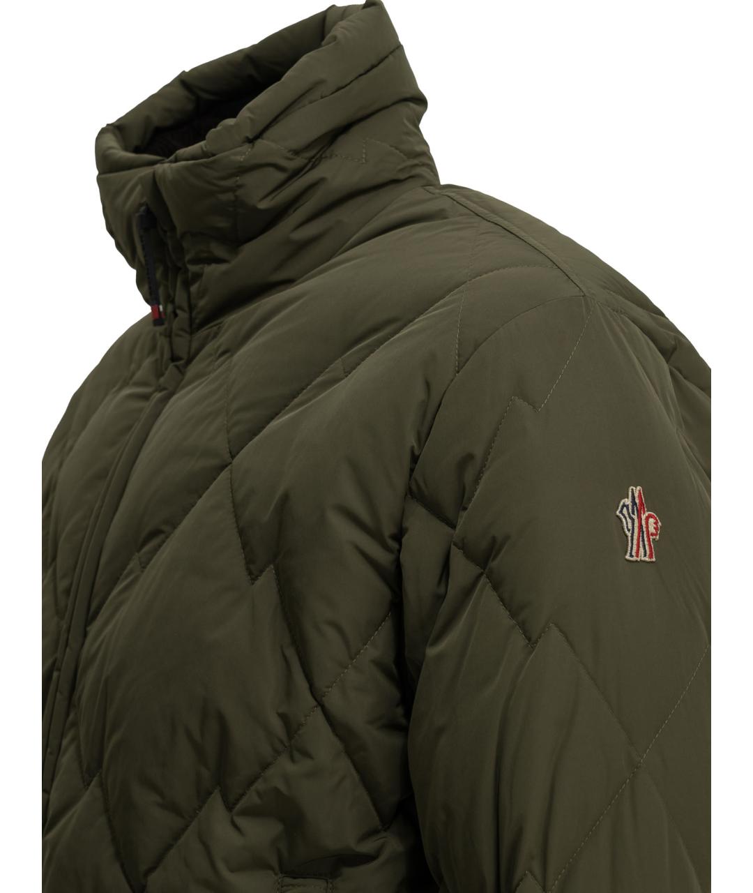MONCLER GRENOBLE Зеленая полиамидовая куртка, фото 3