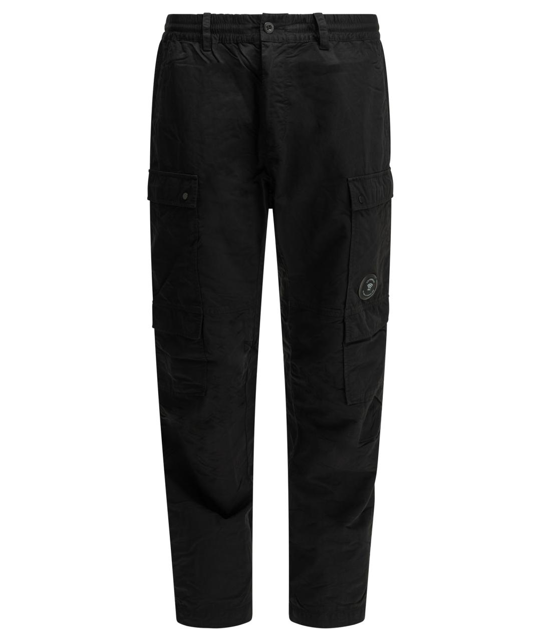CP COMPANY Черные полиамидовые повседневные брюки, фото 1
