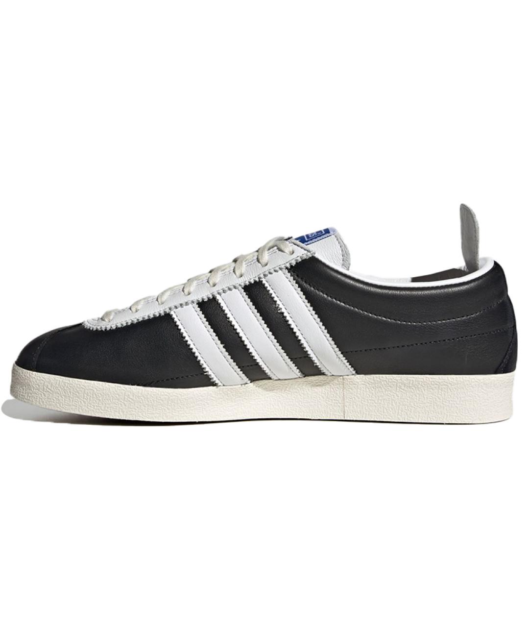 ADIDAS Черные кожаные кроссовки, фото 2