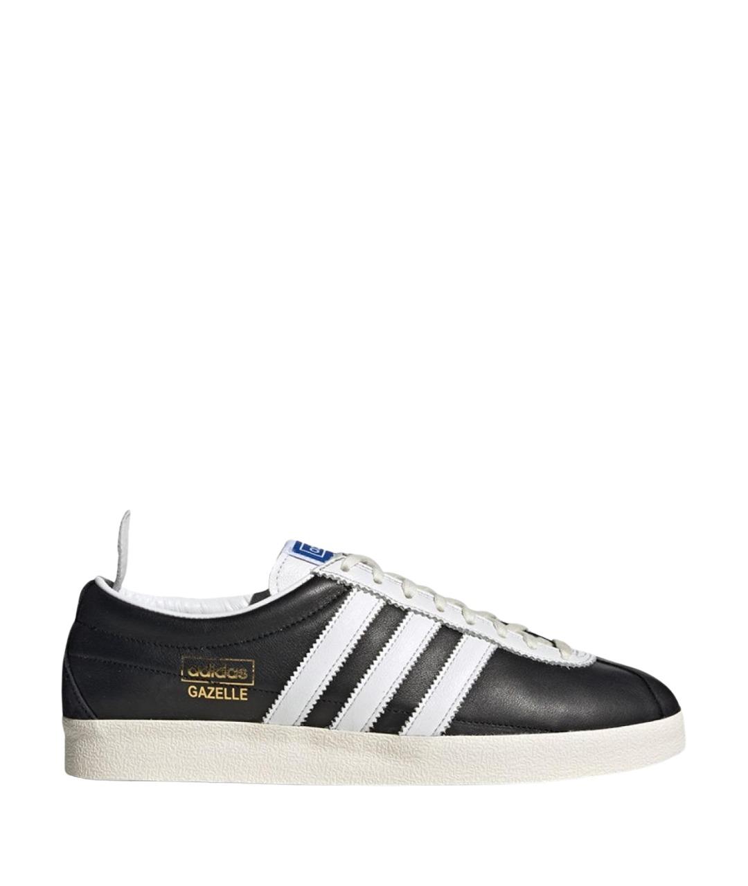 ADIDAS Черные кожаные кроссовки, фото 1