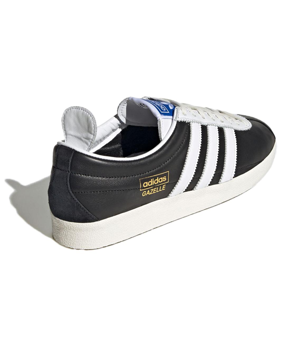 ADIDAS Черные кожаные кроссовки, фото 4