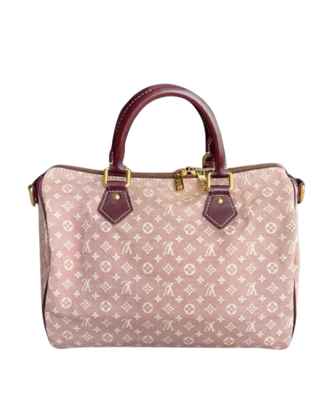 LOUIS VUITTON Бордовая тканевая сумка тоут, фото 1