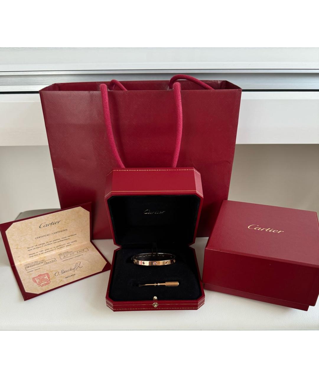 CARTIER Мульти браслет из розового золота, фото 8