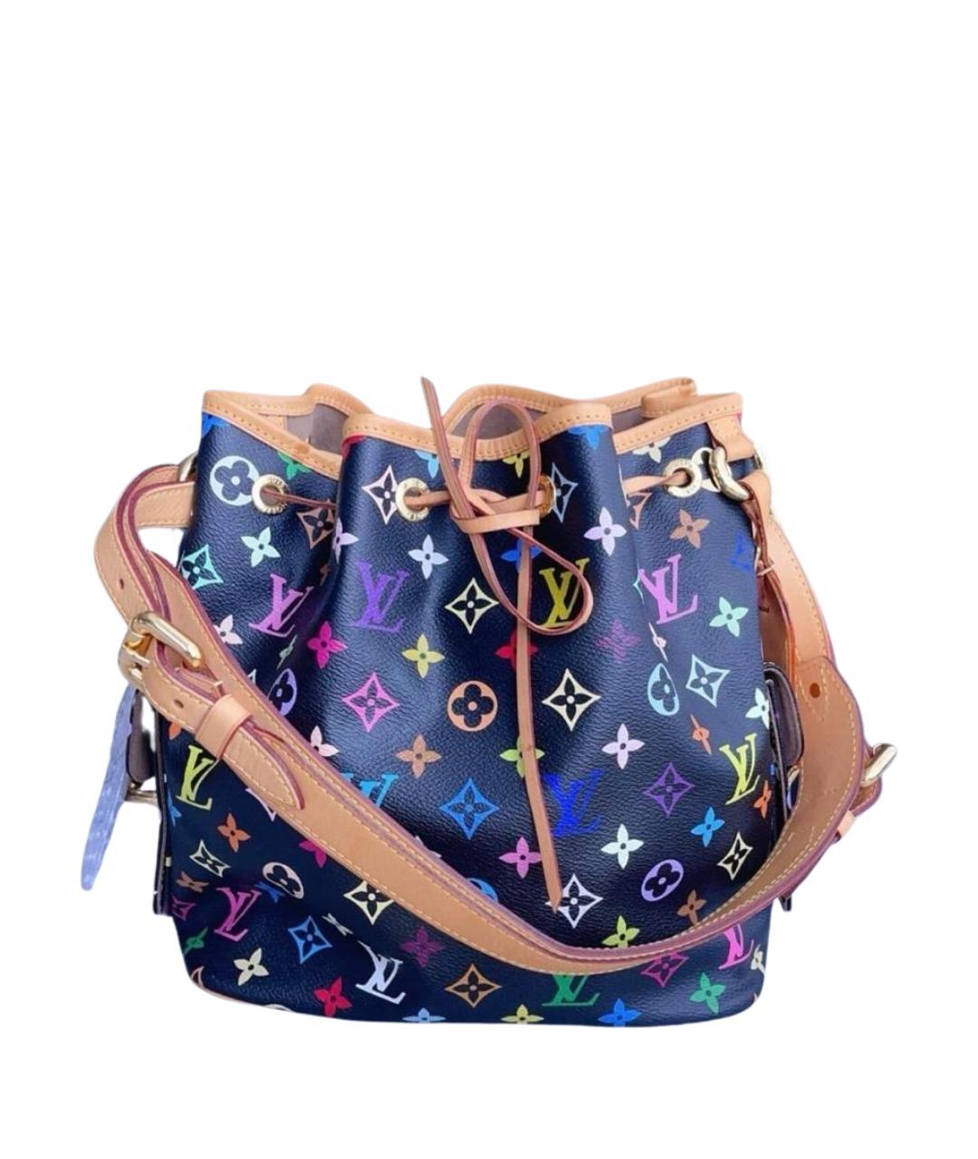 LOUIS VUITTON Черная кожаная сумка тоут, фото 1