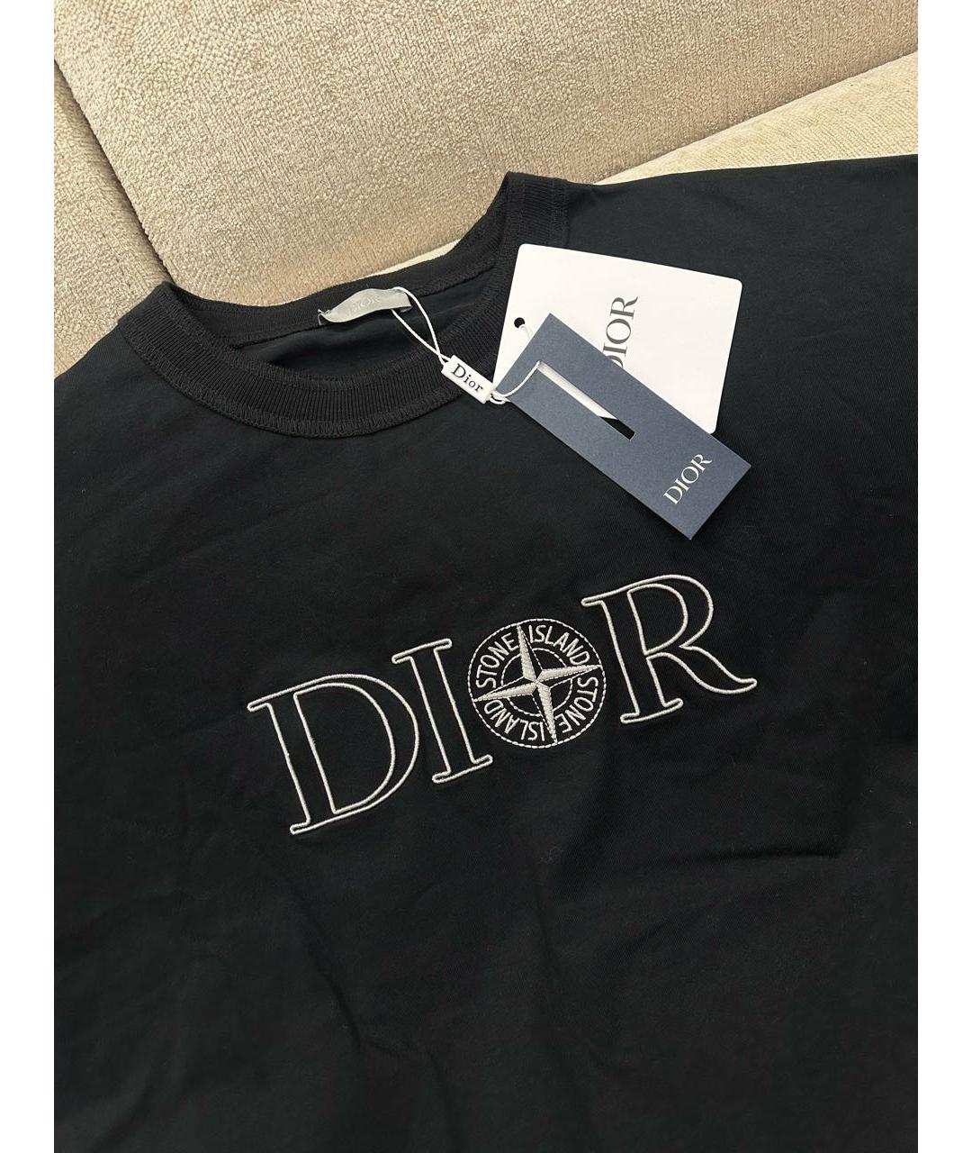 CHRISTIAN DIOR Черная футболка, фото 2