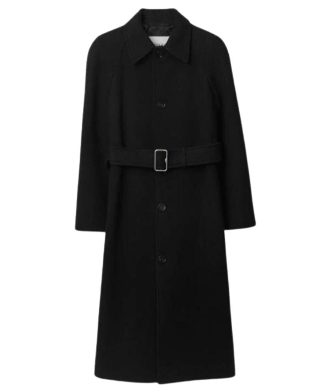 BURBERRY Черное шерстяное пальто, фото 1