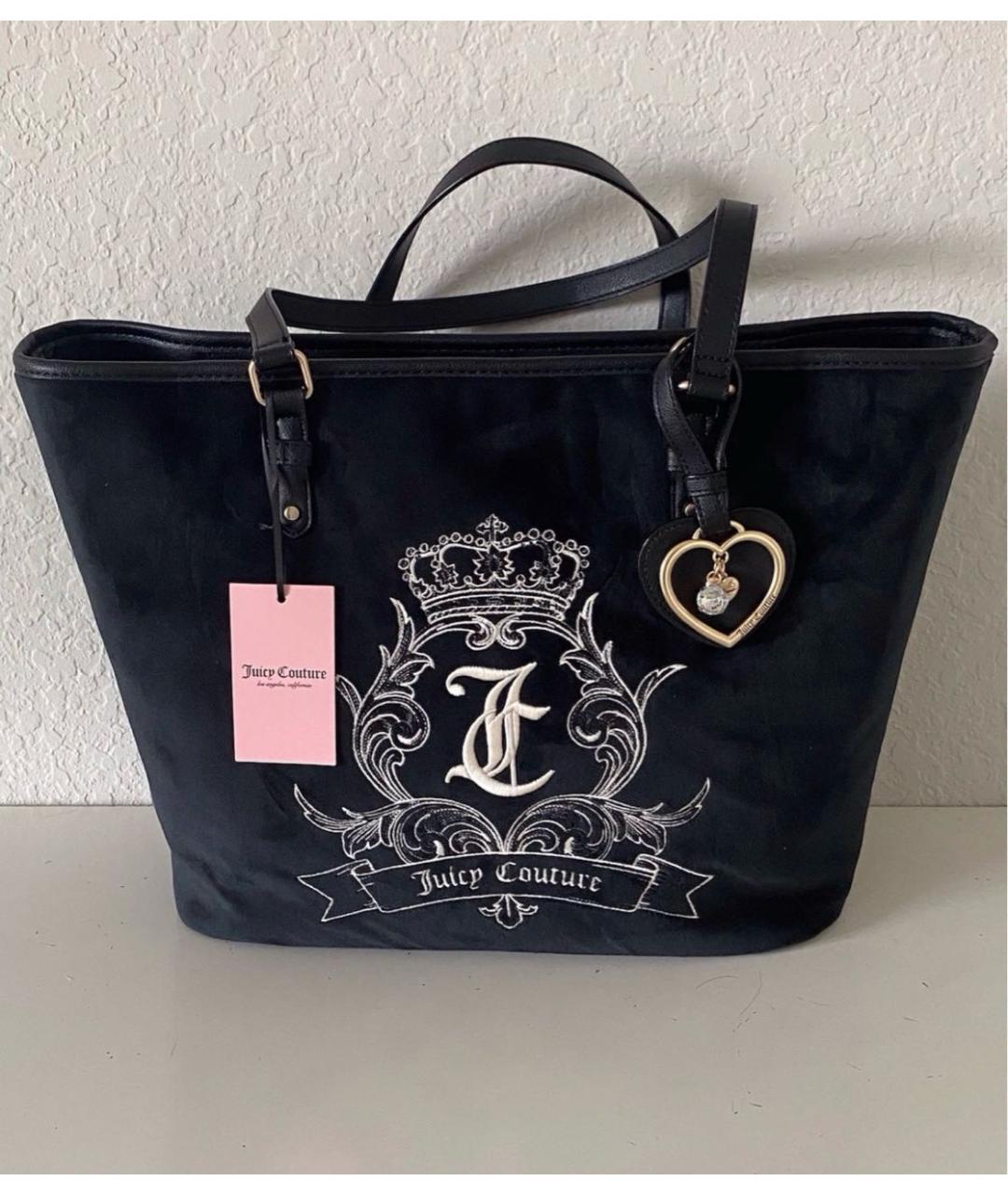 JUICY COUTURE Черная сумка тоут, фото 5