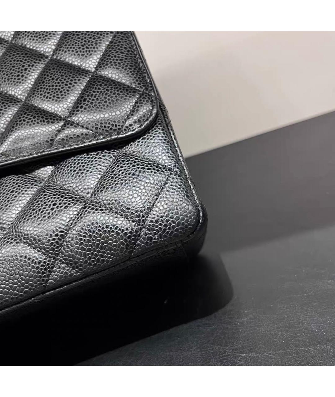 CHANEL Черная кожаная сумка тоут, фото 4