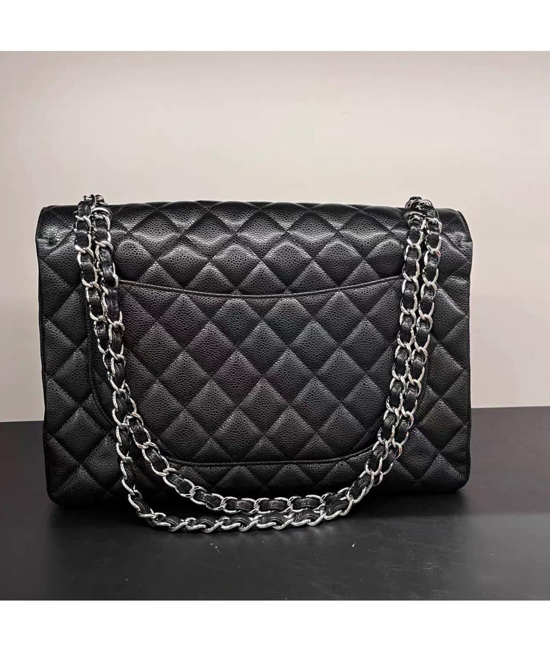 CHANEL Черная кожаная сумка тоут, фото 2