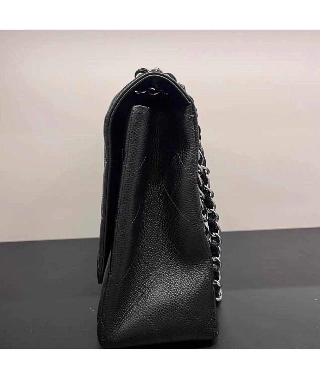 CHANEL Черная кожаная сумка тоут, фото 3