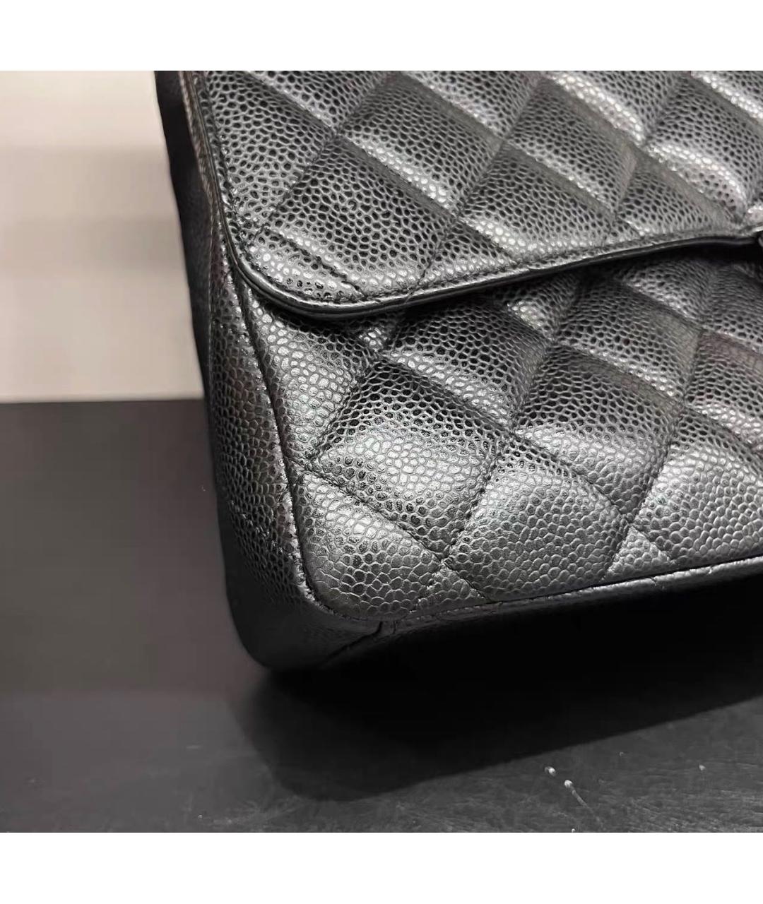 CHANEL Черная кожаная сумка тоут, фото 5