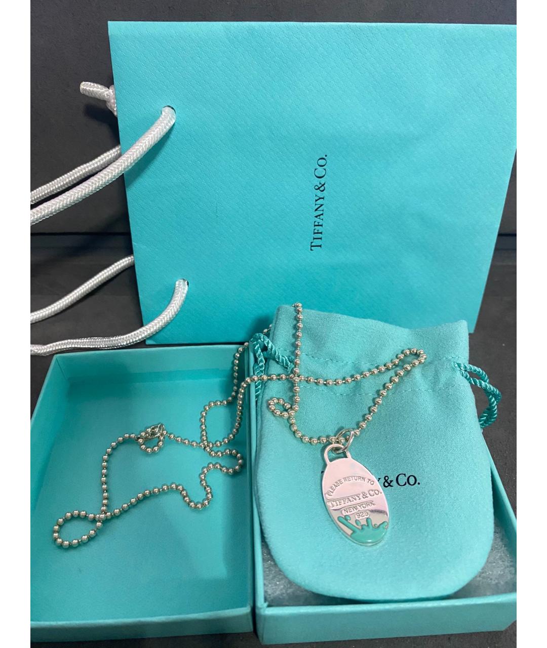 TIFFANY&CO Серебряное серебряное колье, фото 3