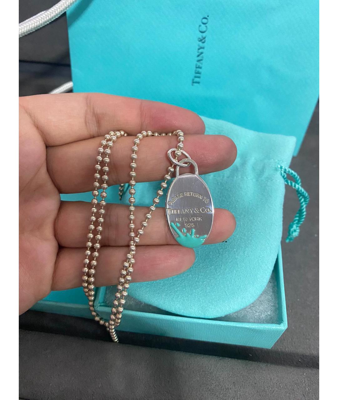 TIFFANY&CO Серебряное серебряное колье, фото 8